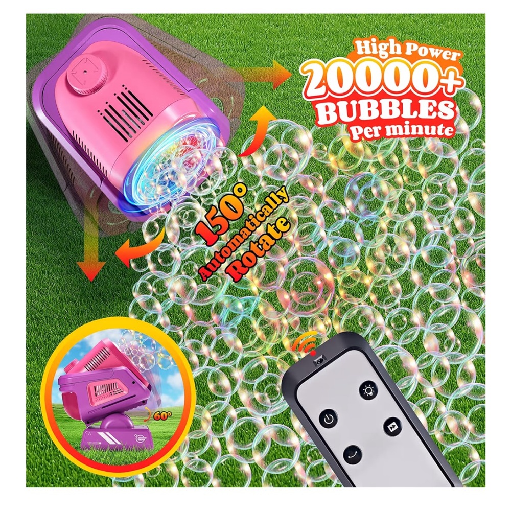 Bubble Machine with Remote Control - Picture 3 of 7